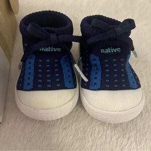 NATIVE Baby Jefferson Baby Blue Know Beth White Sole Size B2 (3-6 Months) w/box